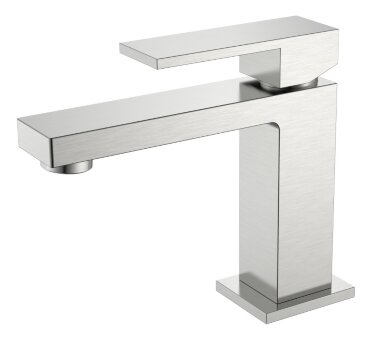 Cмеситель для умывальника Qubic Brushed Nickel