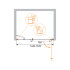 Душевая дверь CEZARES ELENA-W-B-11-60+90-P-Cr-R