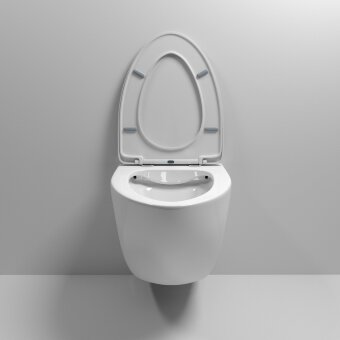 Унитаз подвесной безободковый с тонкой крышкой Grossman GR-4456S Унитаз подвесной безободковый с тонкой крышкой Grossman GR-4456S