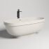 Ванна каменная отдельностоящая матовая 180х80 Salini GRECA MEANDER 103121MRH окрашена по RAL снаружи