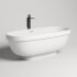 Ванна каменная отдельностоящая матовая 180х80 Salini GRECA MEANDER 103121MRH окрашена по RAL снаружи