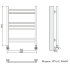 Полотенцесушитель Ника CLASSIC ЛП (Г2) 60/50 RAL9005 черный матовый с вентилями (комплект люкс)(-)
