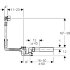 Слив-перелив для ванны Geberit, с поворотным механизмом и подводом, d52