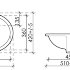 Умывальник овальный встраиваемый под столешницу Element 510*420*195мм, с крепежом и шаблоном для установки