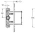 Переключатель потоков универсальный Jacob Delafon Modulo 98699D-NF