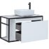 Тумба под раковину Aquanet Nova Lite Loft 90 R белый