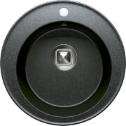Кухонная каменная мойка 51x51 TOLERO Classic R-108 черная