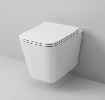 Унитаз подвесной безободковый с тонким сиденьем Grossman GR-4441S антивсплеск антигрязевое покрытие Унитаз подвесной безободковый с тонким сиденьем Grossman GR-4441S антивсплеск антигрязевое покрытие