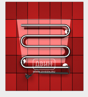 Электрический полотенцесушитель Двин с нагревательным кабелем HD Ss 45/60 3/4"
