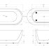 Акриловая ванна без перелива BELBAGNO BB70-1500-W0, 1500x750x570
