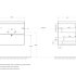 База под раковину подвесная BelBagno AURORA-600-2C-SO-RNN