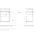 База под раковину подвесная BelBagno NEON-500-1C-SO-RS