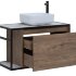 Тумба под раковину Aquanet Nova Lite Loft 90 R дуб рустикальный