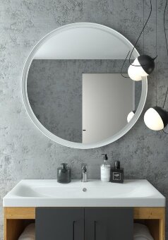 Зеркало с подсветкой ART&MAX Napoli AM-Nap-1000-DS-F-White