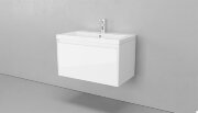 Тумба подвесная VELVEX Klaufs 80.1Y-616.216 с раковиной Cersanit COMO 80