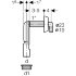Сифон скрытого монтажа Geberit для приборов, со сливным фитингом: d=40мм, d1=56мм, Глянцевый хром