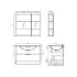 Мебель Orans BC-0901-800 основной шкаф,искусст. мрамор. раковина, цвет: MDF PU023 (800x500x520), шт