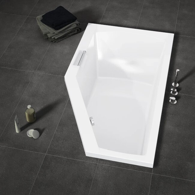 Акриловая ванна GETA 160 RIGHT - PLUG & PLAY
