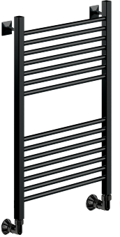Полотенцесушитель Ника MODERN ЛМ-2 80/50 RAL9005 черный матовый