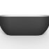 Акриловая ванна BELBAGNO BB70-1700-800-W/NM Белый Глянец внутри, черный матовый снаружи