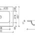 Умывальник накладной прямоугольный Element 610*457*137мм