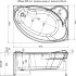 Фронтальная панель Aquanet Jamaica 160 R