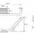 Поручень изогнутый с мыльницей 45,5 см BEMETA хром