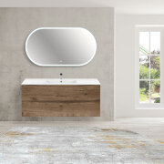 База под керамическую раковину Mia 1200 подвесная, 2 выкатных ящика soft close, V.Oak