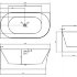 Акриловая ванна ABBER AB9258-1.5 L