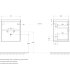 База под раковину подвесная BelBagno PIETRA MINI-500AS-2C-SO-PT Stone