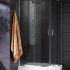 Душевой уголок Radaway Premium Plus E 100x80x190 стекло графит