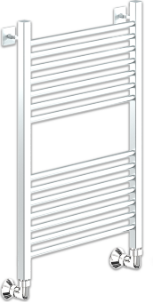 Полотенцесушитель Ника MODERN ЛМ-2 80/50 RAL9016 белый матовый