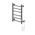 Полотенцесушитель Электрич.кабельный Ника WAY-3 60/40 RAL9005 черный матовый правый тэн