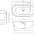 Акриловая ванна ABBER AB9258-1.5 R