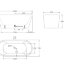 Акриловая ванна без перелива BELBAGNO BB71-1600-W0, 1600x750x600
