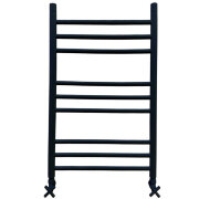 Полотенцесушитель Ника CLASSIC ЛП (Г2) 80/40 RAL9005 черный матовый с вентилями (комплект люкс)*