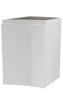 Шкафчик подвесной с одной распашной створкой, правый VAGUE CEZARES 44222 Bianco lucido