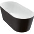 Акриловая ванна без перелива BELBAGNO BB71-1700-NERO-W0, 1700x800x600
