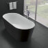 Акриловая ванна без перелива BELBAGNO BB71-1700-NERO-W0, 1700x800x600