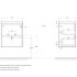 База под раковину подвесная BelBagno PIETRA MINI-500-2C-SO-BL Bianco Lucido