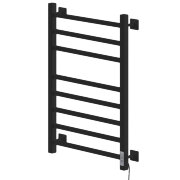 Полотенцесушитель Электрич.кабельный Ника STEP-2 80/40 RAL9005 черный матовый правый тэн
