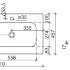 Умывальник накладной прямоугольный Element 1010*457*137мм, чаша справа