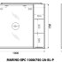 Шкаф подвесной BelBagno MARINO-SPC-1000/750-2A-BL-P