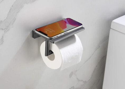 Бумагодержатель Timo Saona 13043/18 черное золото Бумагодержатель Timo Saona 13043/18 черное золото