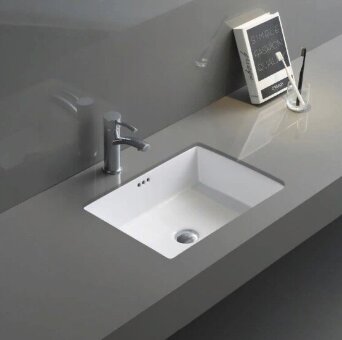 Раковина Gid Yj832 71152 встаиваемая снизу белая 50x40x18