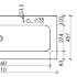 Умывальник накладной прямоугольный Element 1210*457*137мм