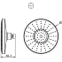 Верхний душ, круглый, 200мм P70183CP-1-RUS