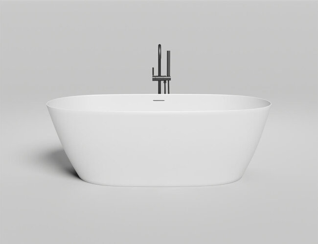 Ванна каменная отдельностоящая глянцевая 170x80 Salini SOFIA 102516GRF окрашена по RAL