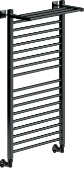 Полотенцесушитель Ника MODERN ЛМ-3 100/50 RAL9005 черный матовый
