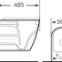 Унитаз подвесной безободковый с тонкой крышкой Grossman GR-4455BEMS Бежевый